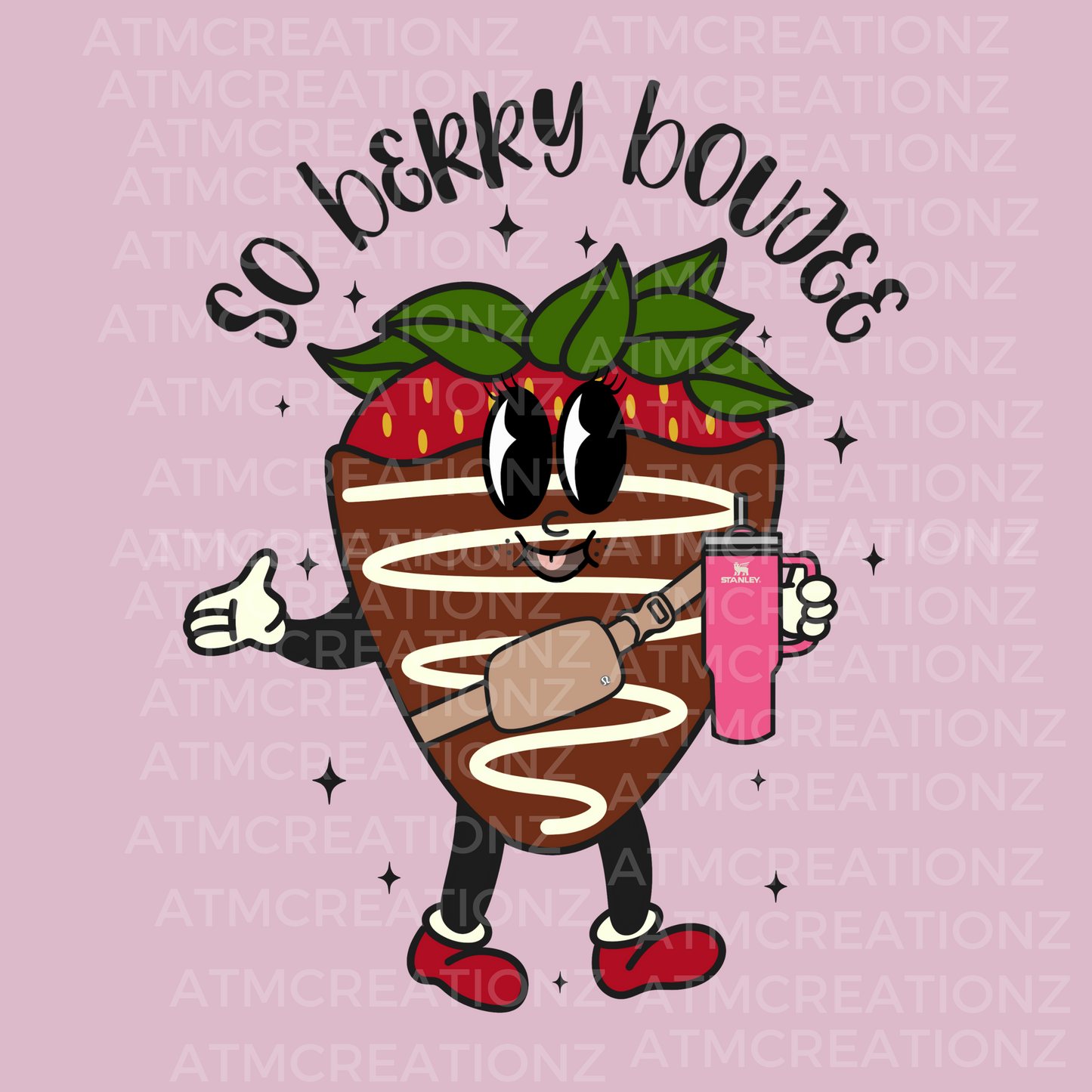 Berry Boujee Blk DTF