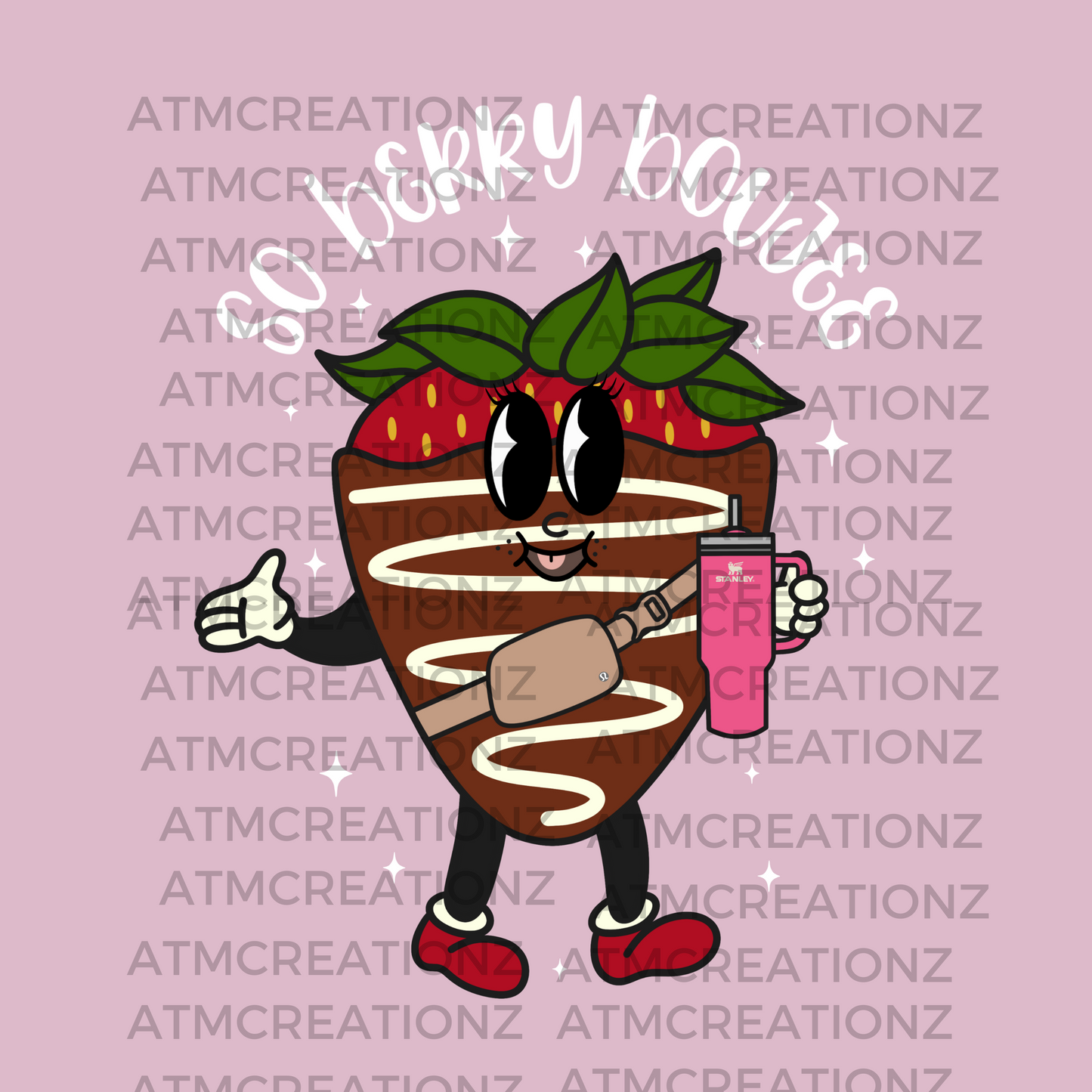 Berry Boujee White DTF